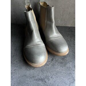 Pandora By Ten Points Chelsea Boots Light Grey Leather Size 37